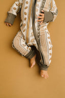 Little One Shop Touchdown Stripe Bamboo Sleeper