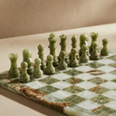 Marble Chess Set with Storage Case
