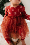 Tulle Bodysuit Holiday Dress
