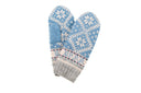 Novelty Nordic Mitten: Light Blue