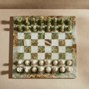 Marble Chess Set with Storage Case