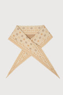 Foulard Knit Triangle Scarf: Cream