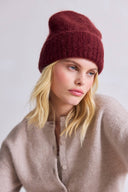 Arctic Fox The Mohair Beanie - Cherry Burgundy