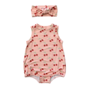 Babysprouts Bubble Bodysuit Set: Cherries