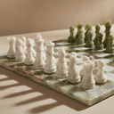 Marble Chess Set with Storage Case