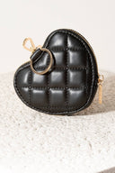 Sweetheart Zip Pouch  - Black