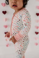 Rainbow Heart Romper