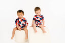 Firecracker Tie Dye Bamboo Shorts Set