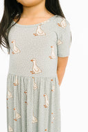 Classic Goose Short Sleeve Bamboo Dress: 10/11