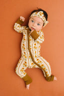 Little One Shop Sunflower Stripe Bamboo Sleeper