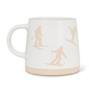 Skiers Stoneware Mug