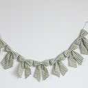 Fabric Bow Garland - Green