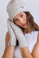 Mohair Mittens - Arctic White