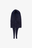 Alpaca Hooded Scarf - Deep Sea Navy