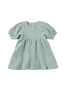 Puff Sleeve Teal Dress