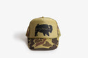 Bird and Buffalo Trucker Hat - Avocado Green