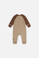 Deux Par Deux Fox Knitted Romper