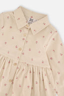 Deux Par Deux Corduroy Shirt Dress