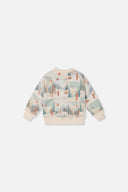 Deux Par Deux Printed Vintage Ski Sweatshirt