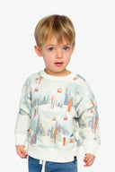 Deux Par Deux Printed Vintage Ski Sweatshirt