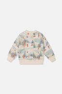 Deux Par Deux Printed Vintage Ski Sweatshirt