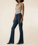 KUT Anna High Rise Flare - Front Pocket