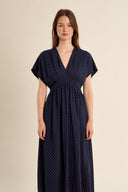 Molly Bracken Navy Dot Dress