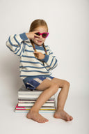 LOF Organic Cotton Striped Crewneck