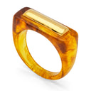 Lucas Jack Tortoise Shell Resin Ring