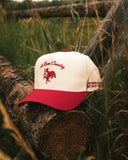 Ski Bum Cowboy Bucking Horse Hat - Ruby