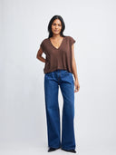 Self Contrast Dorian V Neck Sweater