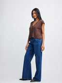 Self Contrast Dorian V Neck Sweater