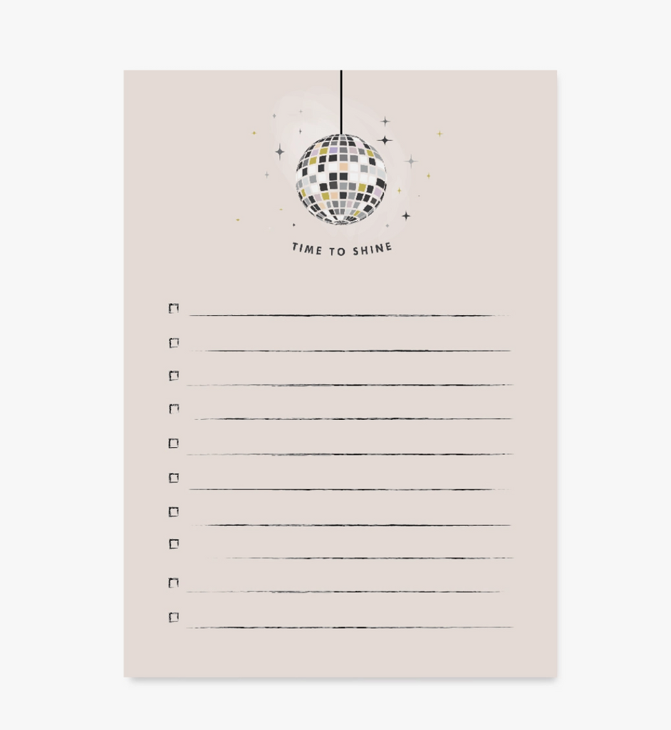 Time To Shine Notepad