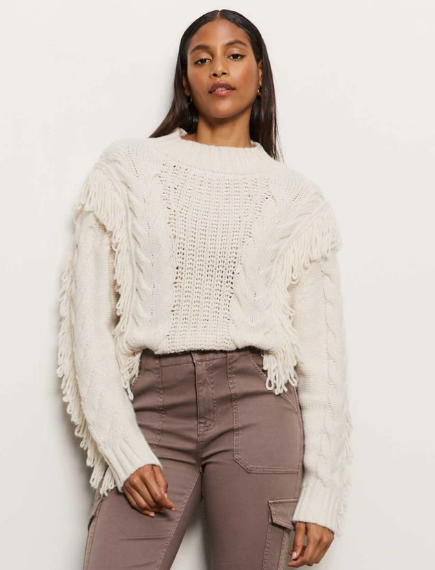 Crafted Fringe Sweater