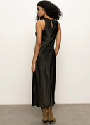 Everyday Satin Dress - Black Olive