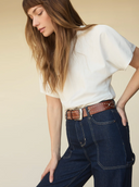 Rowan Studded Belt - Mahogany