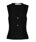 Gelina Sleeveless Sweater - Black