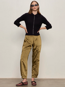 Sahara Satin Pant - Olive