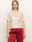 Sequin Sweater Tee - Ivory