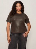 Sequin Sweater Tee- Ink