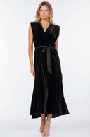 Aeries Velvet Wrap Dres