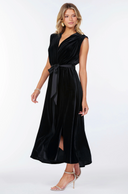 Aeries Velvet Wrap Dres