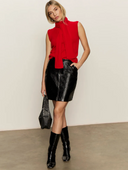 Broadway Leather Skirt