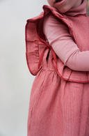 LOF Railroad Dress - Scarlet Stripe