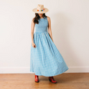 Sunshine Tienda Gingham Marine Dress