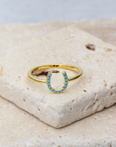 Native Gem Lucky Horseshoe Ring