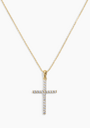 Electric Picks Cross Necklace