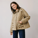 Sunshine Tienda Painted Gingham Barn Jacket
