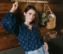 Sunshine Tienda Denim Eyelet Willa Top