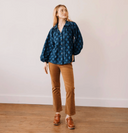 Sunshine Tienda Denim Eyelet Willa Top